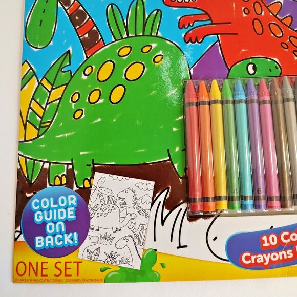 Grafix Crayon By Number 1 Printed Sheet 10 Crayons Learning Play Age 6+ Craft - Picture 9 of 11